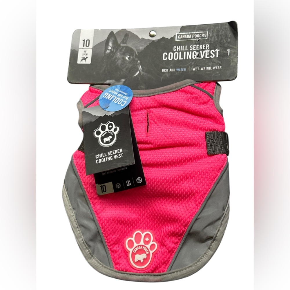 CANADA POOCH hot pink small dog CHILL SEEKER cooling vest NWT